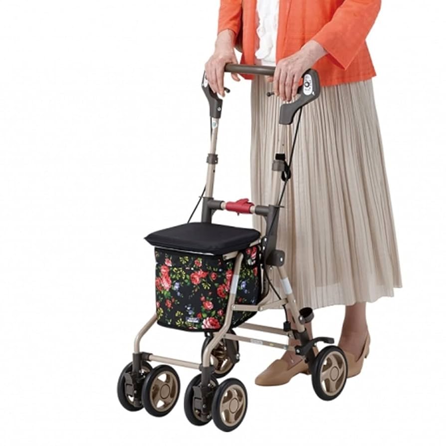 Amazon | フランスベッド 歩行車 ラクティブミニ 花柄 36728010